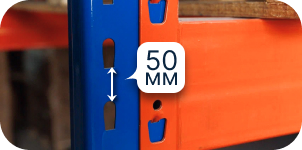 Шаг установки яруса 50 мм